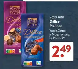 Aldi Süd MOSER ROTH Délice-Prälinen Angebot