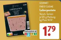 Aldi Süd GOURMET Leberpastete Angebot