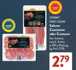Aldi Süd GOURMET Salame Cacciatore oder Cremona Angebot