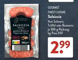 Aldi Süd GOURMET Salsiccia Angebot