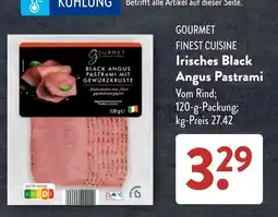 Aldi Süd GOURMET Irisches Black Angus Pastrami Angebot