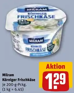 REWE Milram Körniger Frischkäse Angebot
