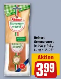 REWE Reinert Sommerwurst Angebot