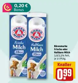REWE Bärenmarke Frische oder Haltbare Milch Angebot