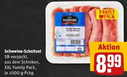 REWE Schweine-Schnitzel SB-verpackt Angebot