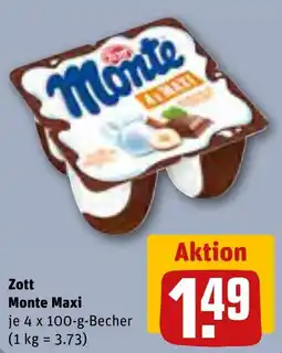 REWE Zott Monte Maxi Angebot