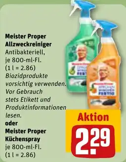 REWE Meister Proper Allzweckreiniger Angebot
