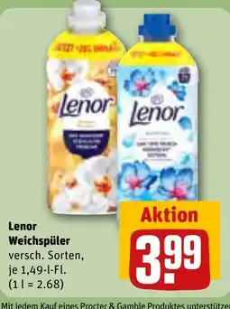 REWE Lenor Weichspüler Angebot