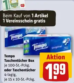 REWE Tempo Taschentücher Angebot