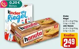 REWE Kinder Riegel Angebot