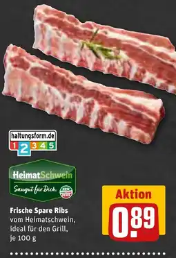 REWE HeimatSchwein Frische Spare Ribs Angebot