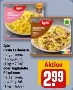 REWE Iglo Pasta Carbonara Angebot