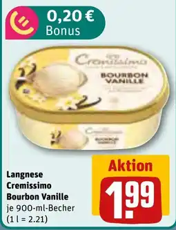 REWE Langnese Cremissimo Bourbon Vanille Angebot