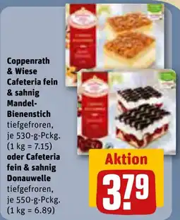 REWE Coppenrath & Wiese Cafeteria fein & sahnig Mandel-Bienenstich Angebot