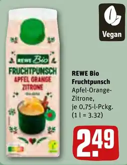 REWE REWE Bio Fruchtpunsch Apfel-Orange-Zitrone Angebot