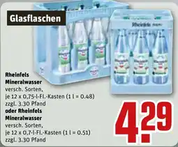 REWE Rheinfels Mineralwasser Angebot