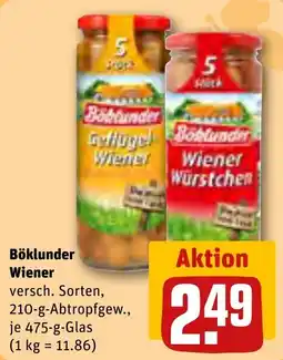 REWE Böklunder Wiener Angebot