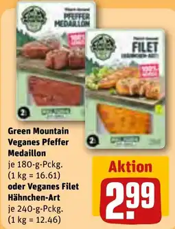 REWE Green Mountain Veganes Pfeffer Medaillon Angebot