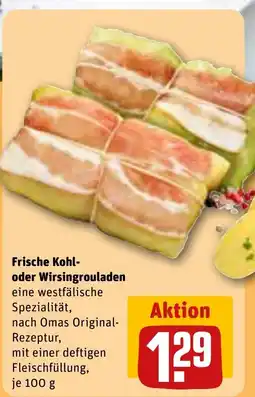 REWE Frische Kohl- oder Wirsingrouladen Angebot
