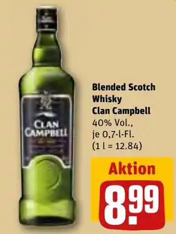 REWE Blended Scotch Whisky Clan Campbell Angebot