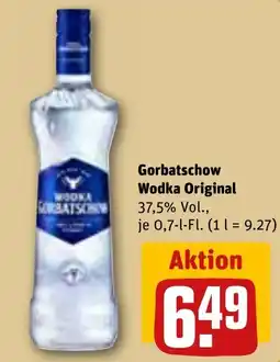 REWE Gorbatschow Wodka Original Angebot