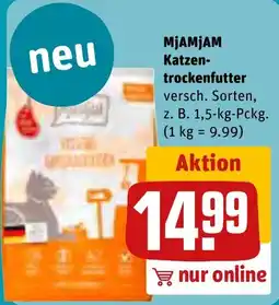 REWE MjAMjAM Katzen-trockenfutter Angebot