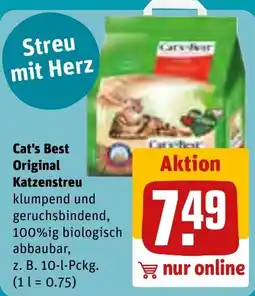 REWE Cat's Best Original Katzenstreu Angebot