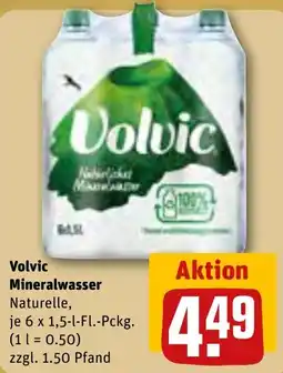 REWE Volvic Mineralwasser Naturelle Angebot
