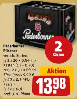 REWE Paderborner Pilsener Angebot