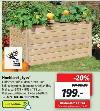 Lidl Karibu Hochbeet „lyss“ Angebot