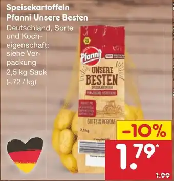 Netto Marken-Discount Speisekartoffeln Pfanni Unsere Besten 2,5kg Sack Angebot