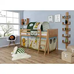 Netto Marken-Discount TiCAA Hochbett Eric Country Buche Natur Angebot