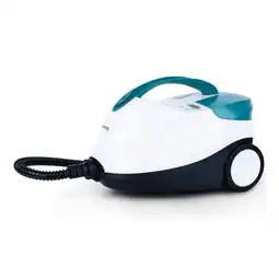 Netto Marken-Discount H.Koenig Dampfreiniger NV6400 / 4 bar / 45 g/min / verschiedene Aufsätze / 2000W / Weiß/Türkis Angebot