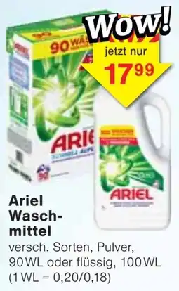 Jawoll Ariel Waschmittel Angebot