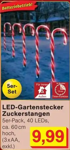Jawoll LED-Gartenstecker Zuckerstangen Angebot