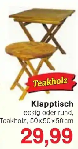 Jawoll Teakholz Klapptisch Angebot