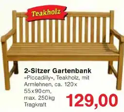 Jawoll 2-Sitzer Gartenbank »Piccadilly«, Teakholz Angebot