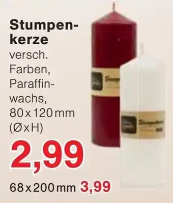 Jawoll Stumpenkerze Angebot