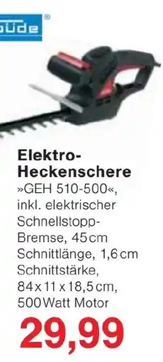 Jawoll Güde Elektro-Heckenschere Angebot