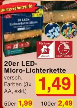 Jawoll 20er LED-Micro-Lichterkette Angebot