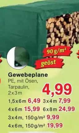 Jawoll Gewebeplane PE, mit Ösen, Tarpaulin Angebot