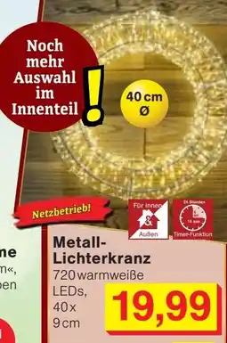 Jawoll Metall-Lichterkranz Angebot