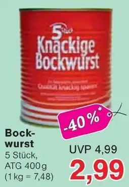Jawoll 5 Stck Knackige Bockwurst Angebot