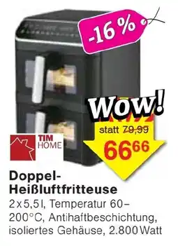 Jawoll TIM HOME Doppel-Heißluftfritteuse Angebot