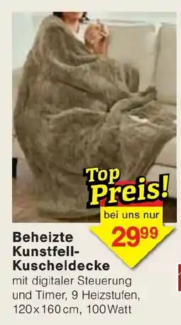 Jawoll Beheizte Kunstfell-Kuscheldecke Angebot