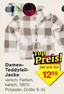 Jawoll Damen-Teddyfell-Jacke Angebot