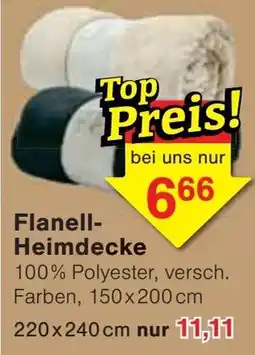 Jawoll Flanell-Heimdecke Angebot