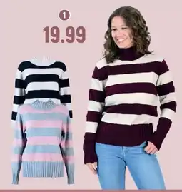 Famila Nord Ost Striped Turtleneck Sweater Angebot