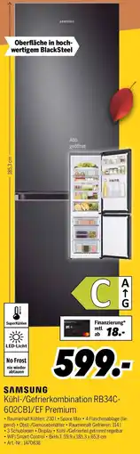 MEDIMAX SAMSUNG Kühl-/Gefrierkombination RB34C-602CB1/EF Premium Angebot