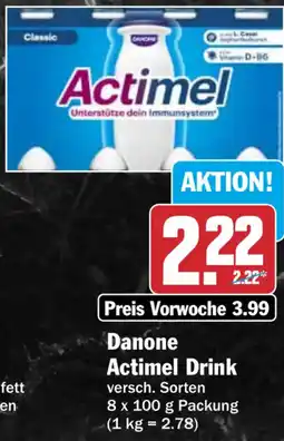 HIT Danone Actimel Drink Classic Angebot